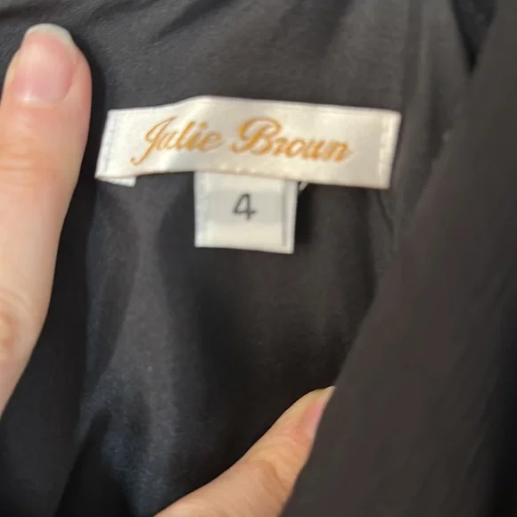 Julie Brown Empire Waist Dress with silver sparkle detail - Picture 5 of 9